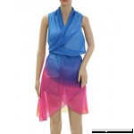 Benjuk Chiffon Sleeveless Vest Style Scarf Wrap Skirt Tops Sarong Tunics Magic Scarf Cape Beach Cover up Multicolor#1 B07DPR9CDK